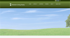 Desktop Screenshot of greenerlivingtoday.com